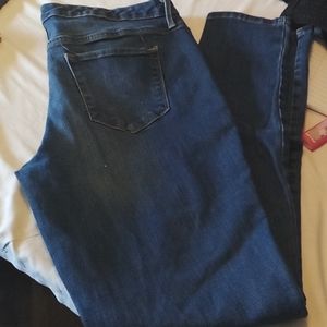 Mossimo Denim Mid Rise Skinny Jeans Size 14R.